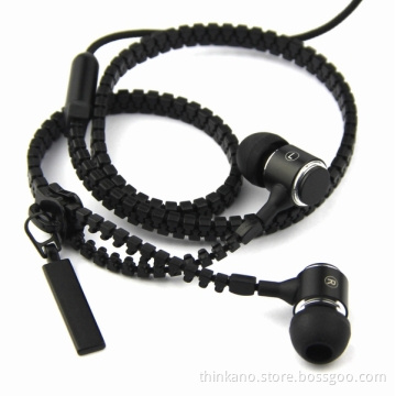 Best sale Zipper Earphone with Design Patent